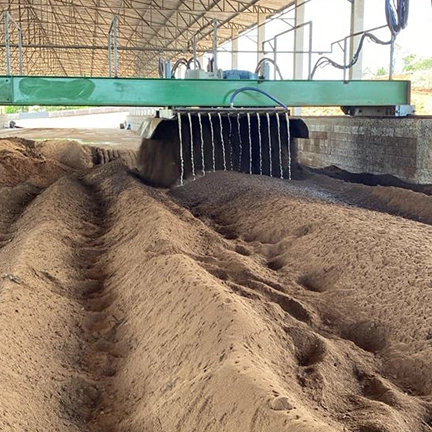 Utilização do RBR Compost Premium em indústria de compostagem